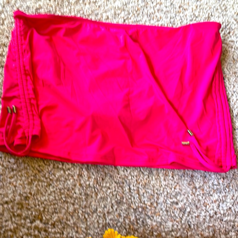 Calvin Klein bright pink swim skirt